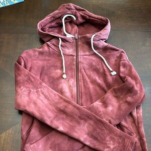Ampersand Avenue quarter zip with hood sweatshirt